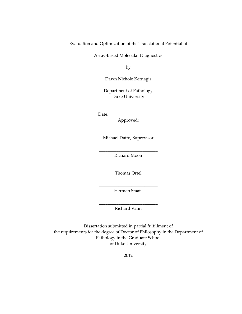 Evaluation and Optimization of the Translational Potential of Array