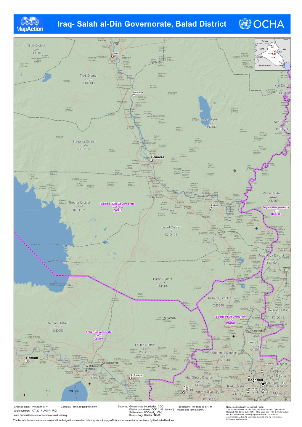 Iraq- Salah Al-Din Governorate, Balad District