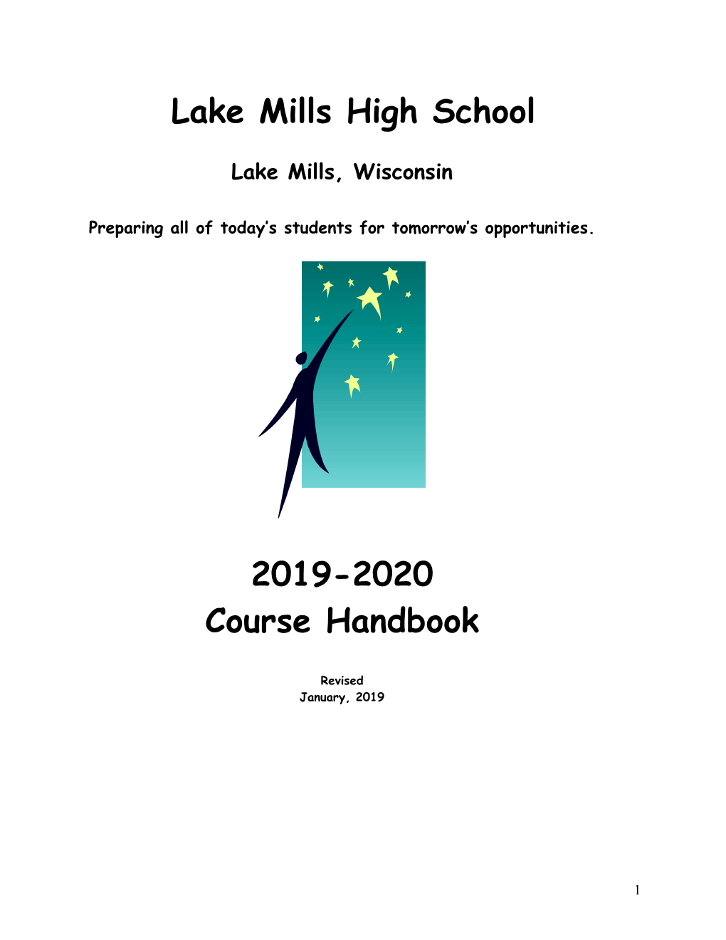 Lake Mills High School 2019-2020 Course Handbook