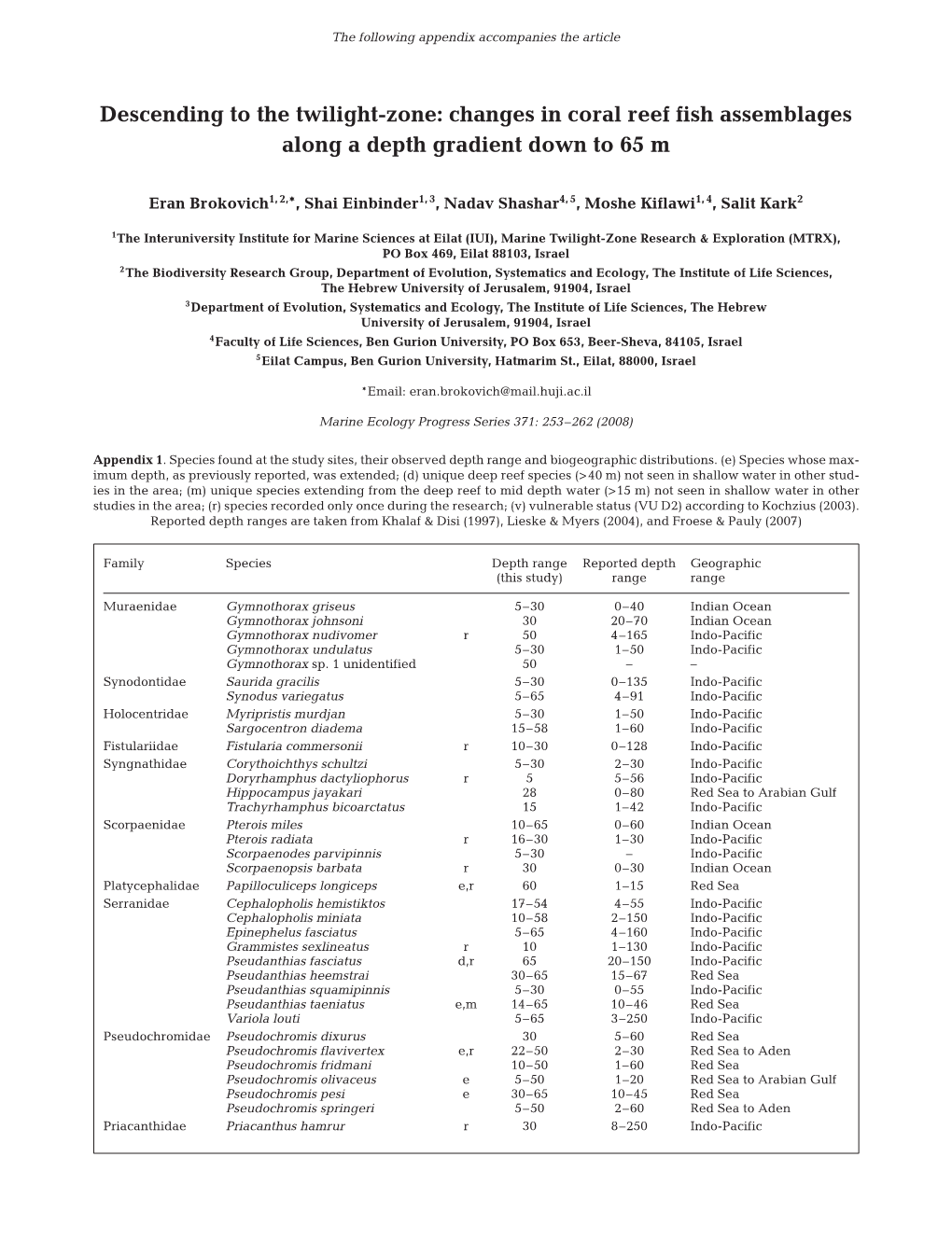 Marine Ecology Progress Series 371:253