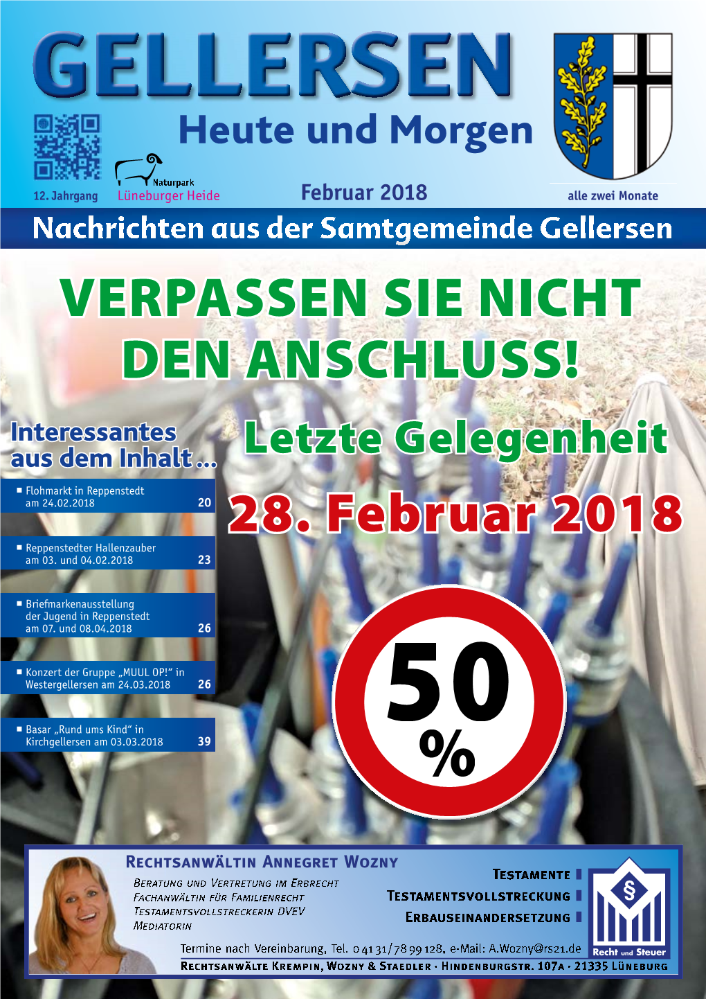 VERPASSEN SIE NICHT DEN ANSCHLUSS! 28. Februar 2018