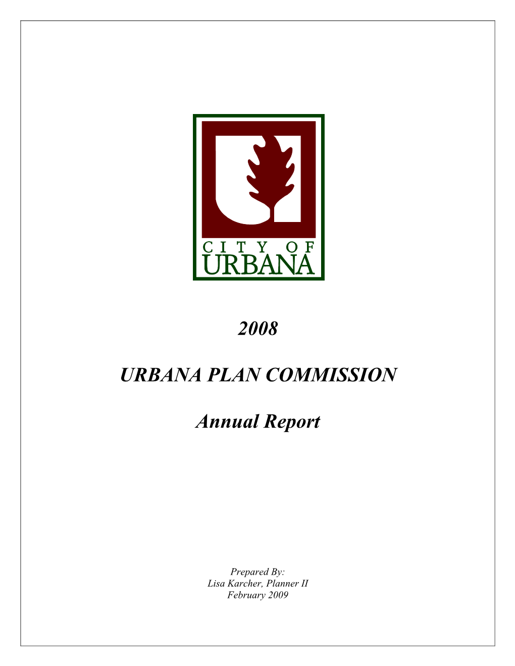 Plan Commission Annual Report 2003