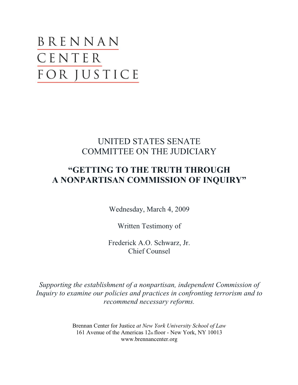 United States Senate Committee on the Judiciary