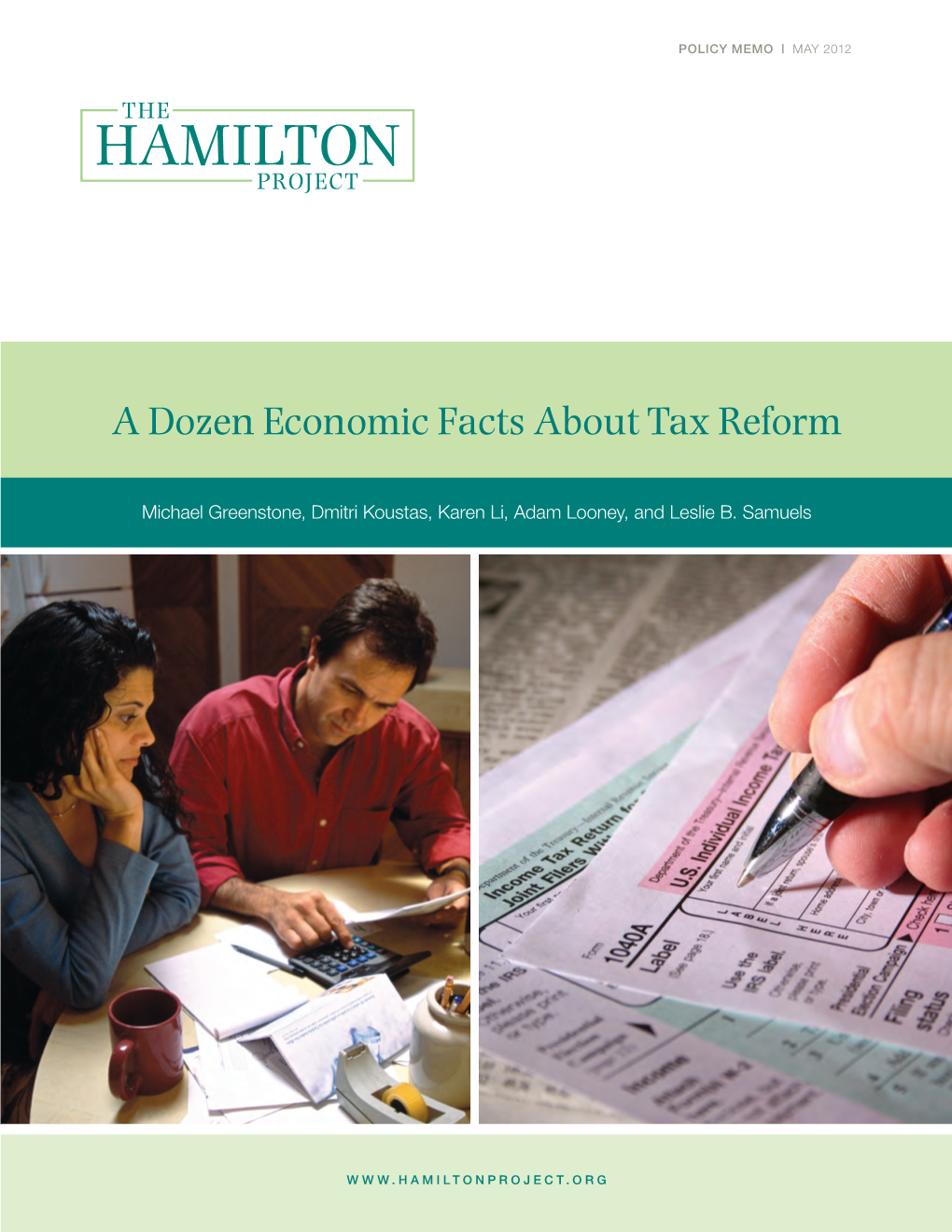 A Dozen Economic Facts About Tax Reform