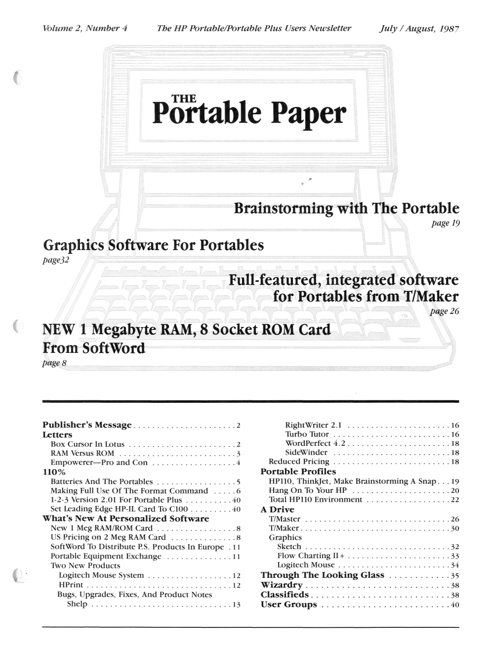 Portable Paper Subscribers and from Your Portable Plus