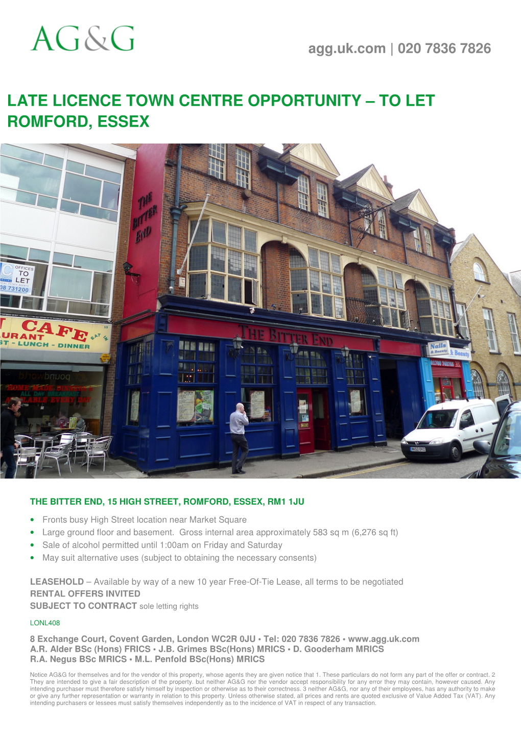 To Let Romford, Essex