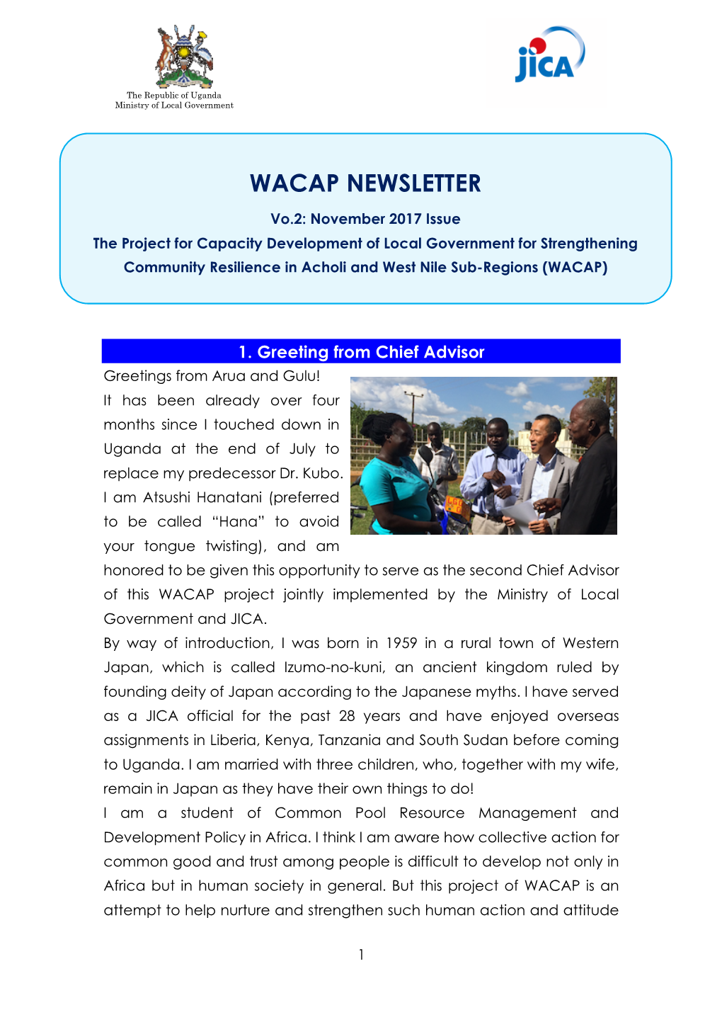 Wacap Newsletter