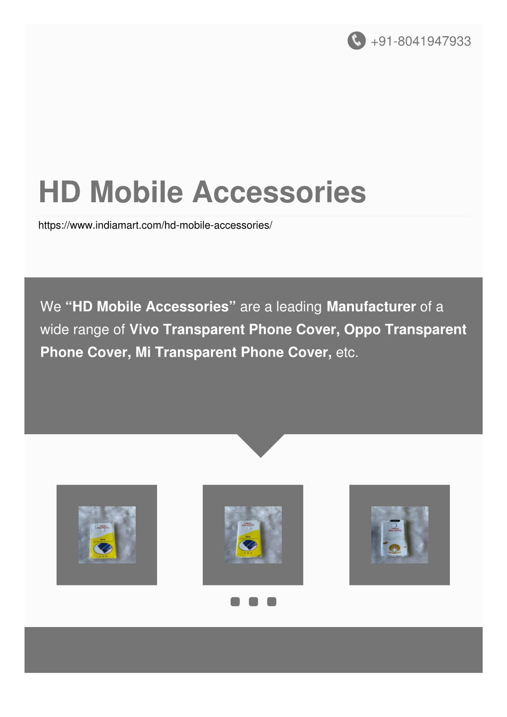 HD Mobile Accessories