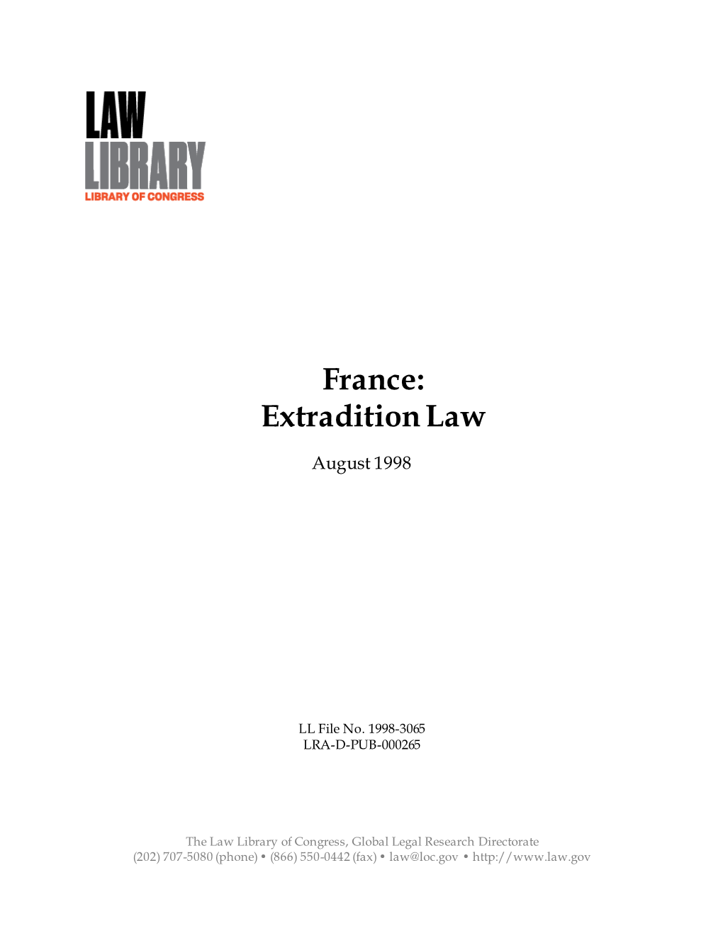 Extradition Law