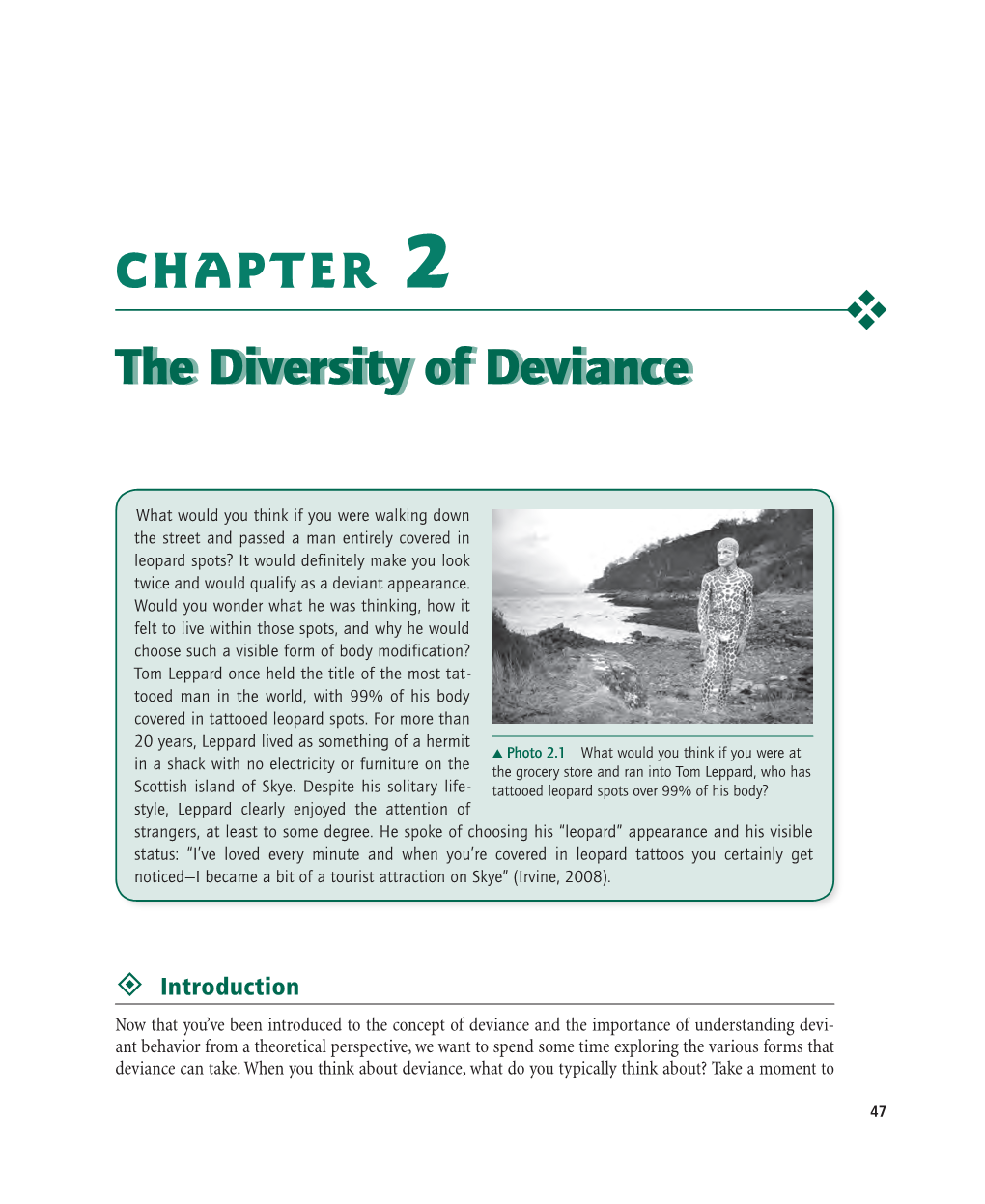 CHAPTER 2 the Diversity of Deviance