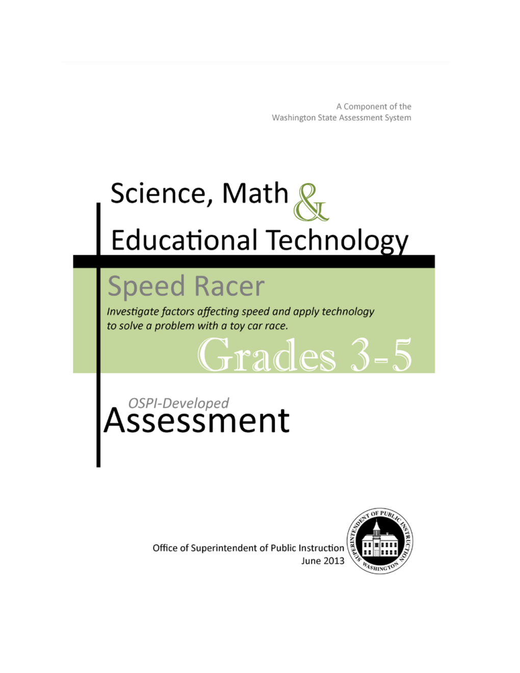 Grades 4-5 Speed Racers Science, Math and Educational Technology