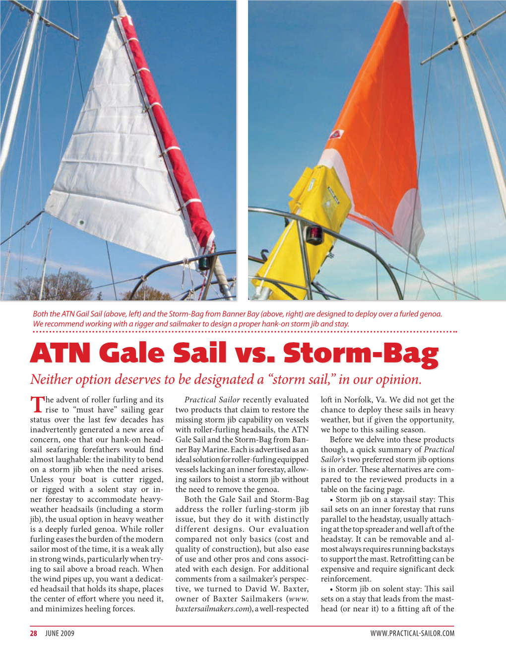 ATN Gale Sail Vs. Storm-Bag Neither Option Deserves to Be Designated a “Storm Sail,” in Our Opinion