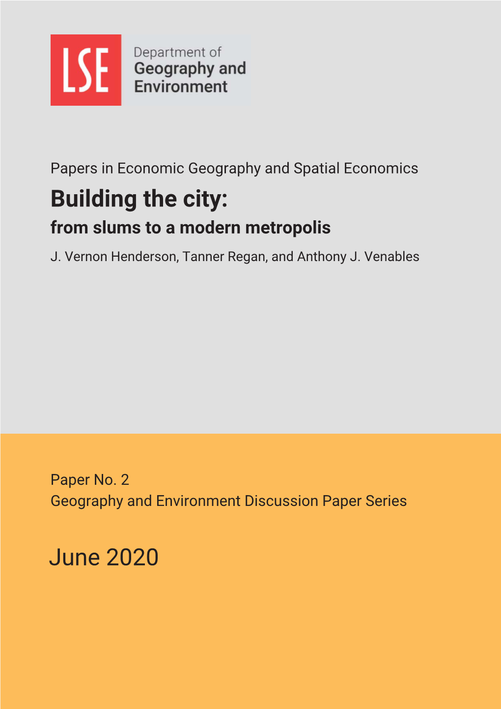 Building the City: June 2020