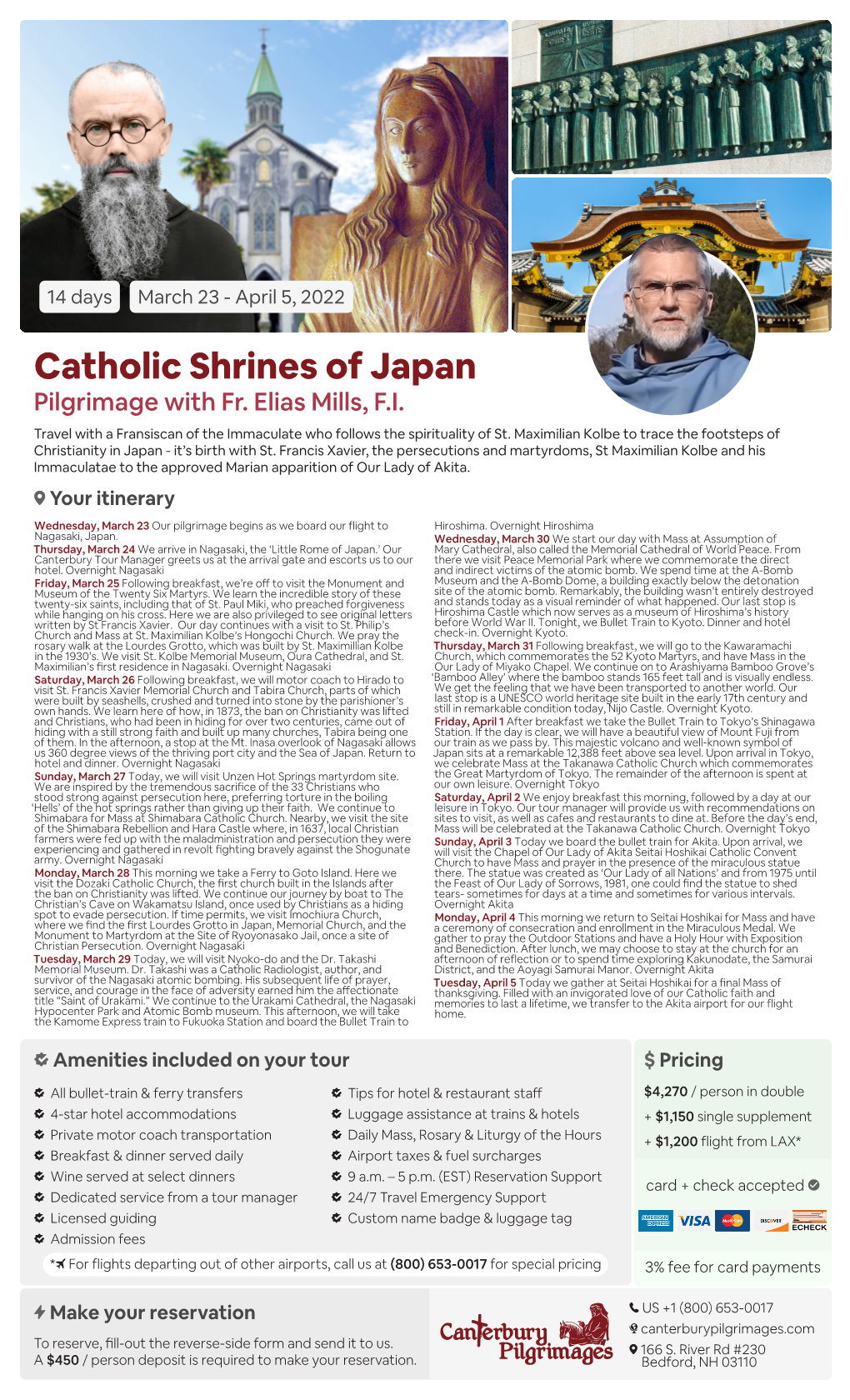 Catholic Shrines of Japan Pilgrimage with Fr