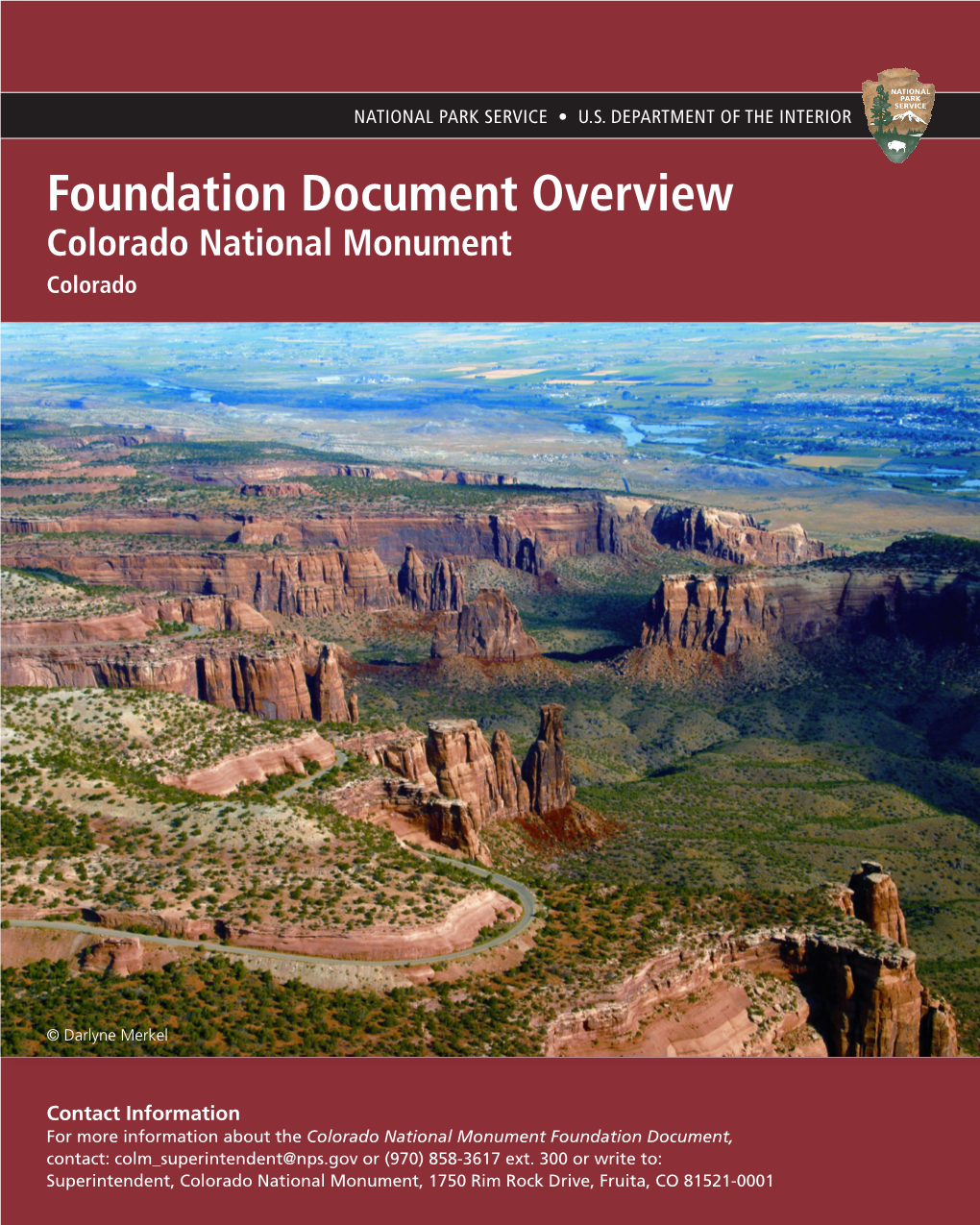 Foundation Document Overview Colorado National Monument Colorado