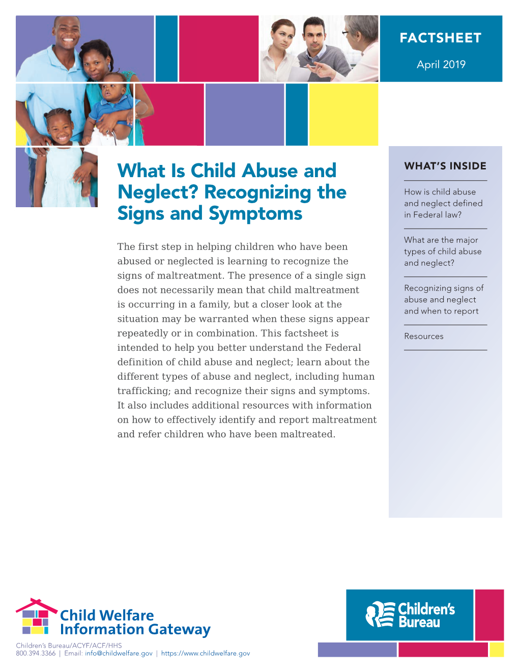 What Is Child Abuse and Neglect? Recognizing the Signs and Symptoms