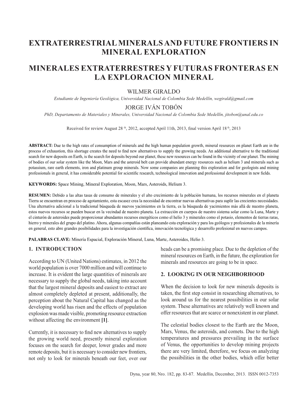 Extraterrestrial Minerals and Future Frontiers in Mineral Exploration