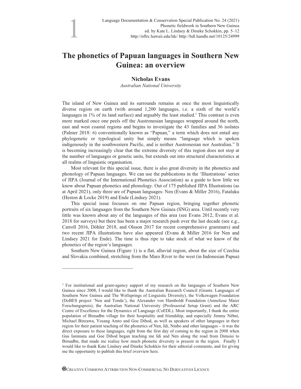 The Phonetics of Papuan Languages in Southern New Guinea: an Overview