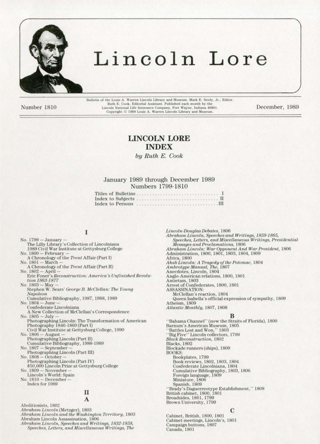 Lincoln Lore