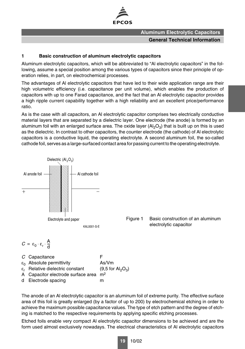 Aluminum Electrolytic Capacitors: General Technical Information