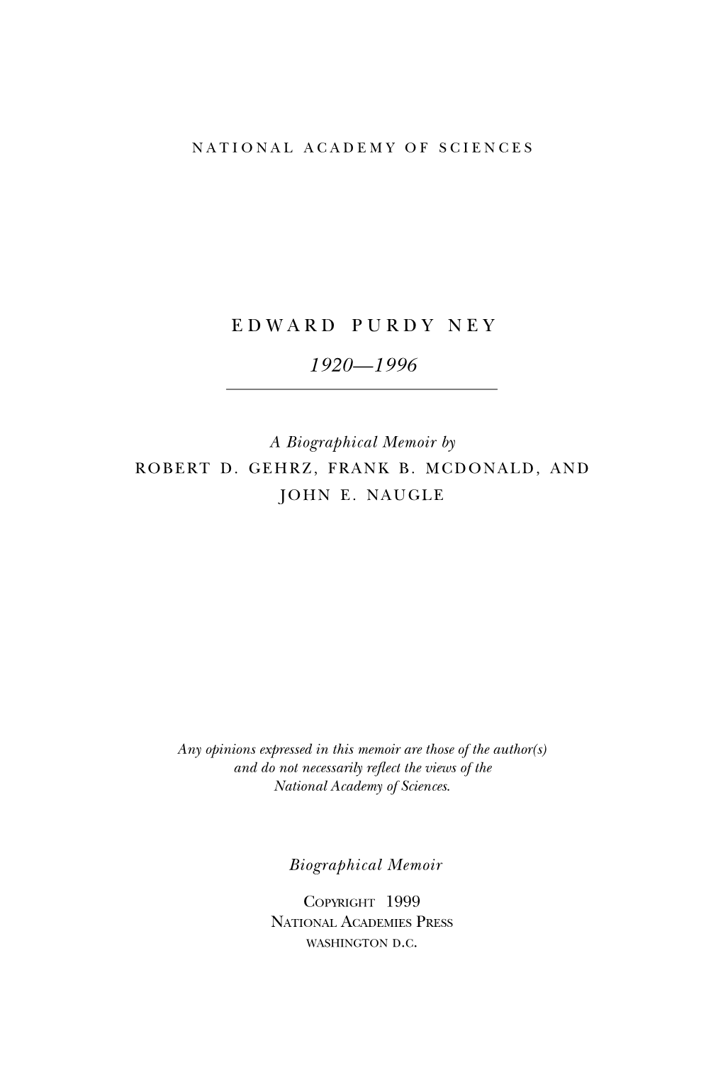 Edward Purdy Ney