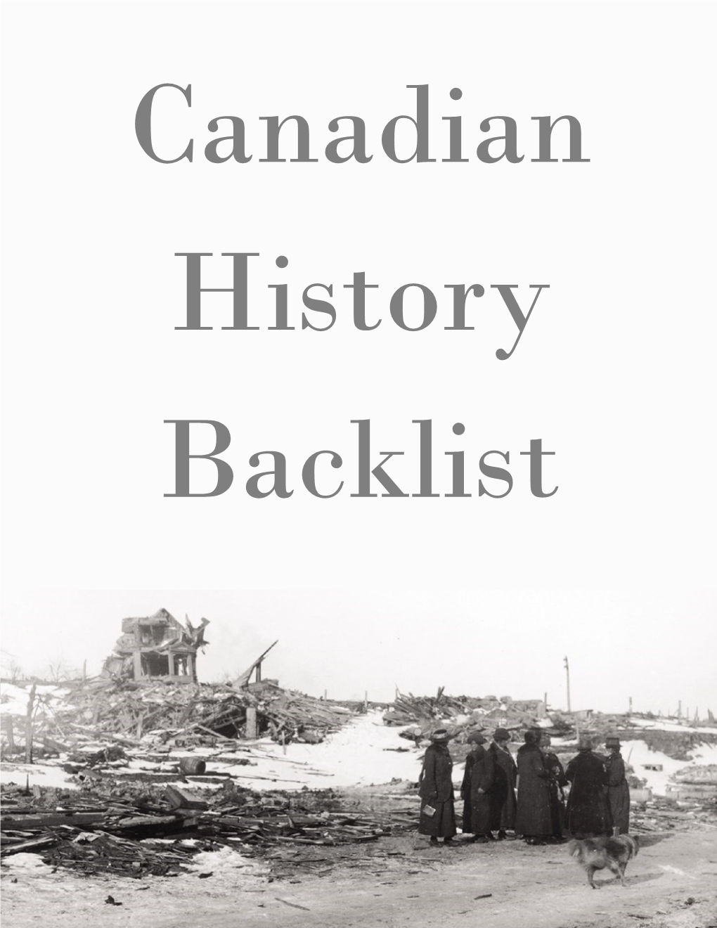 Canadian History Backlist