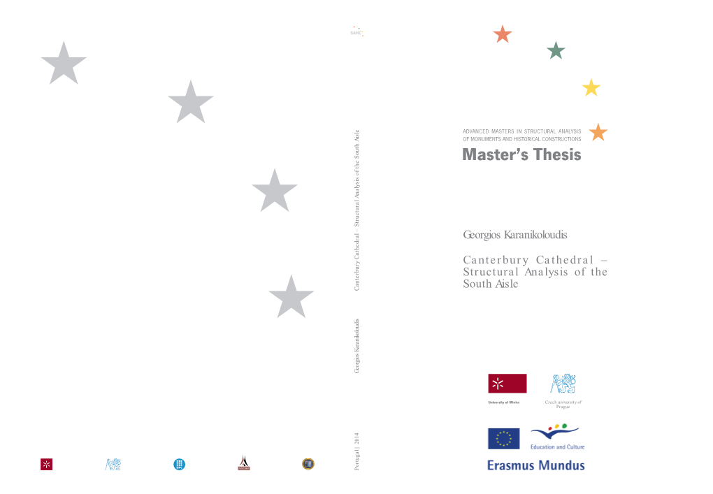 Georgios Karanikoloudis Canterbury Cathedral – Structural Analysis Of