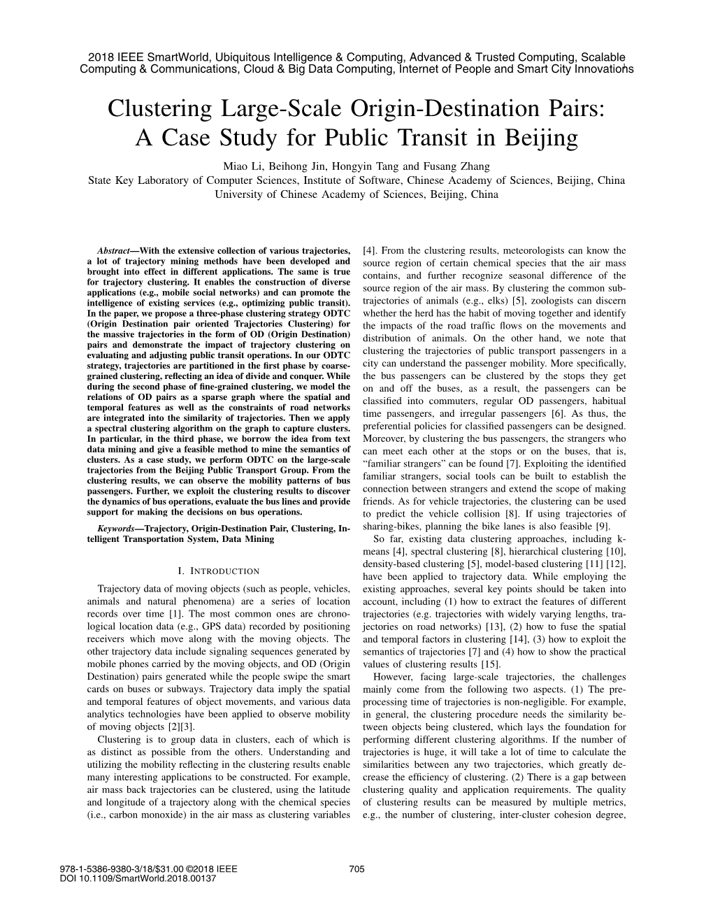 Clustering Large-Scale Origin-Destination Pairs