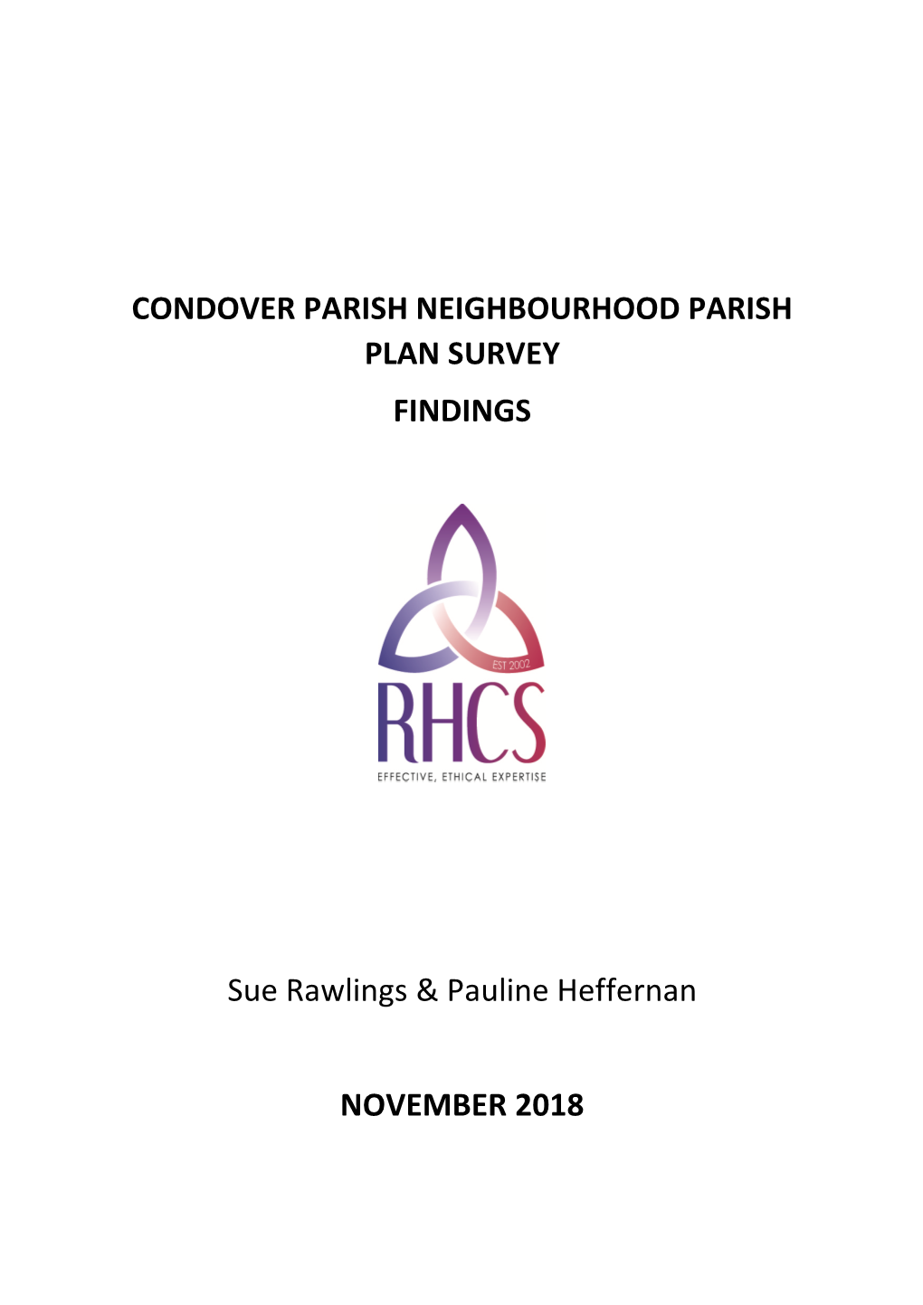 Report Neighbourhood Plan Parish