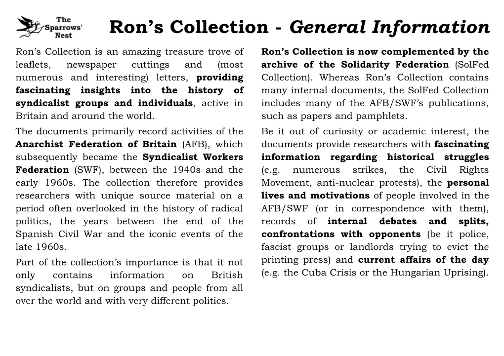 Ron's Collection