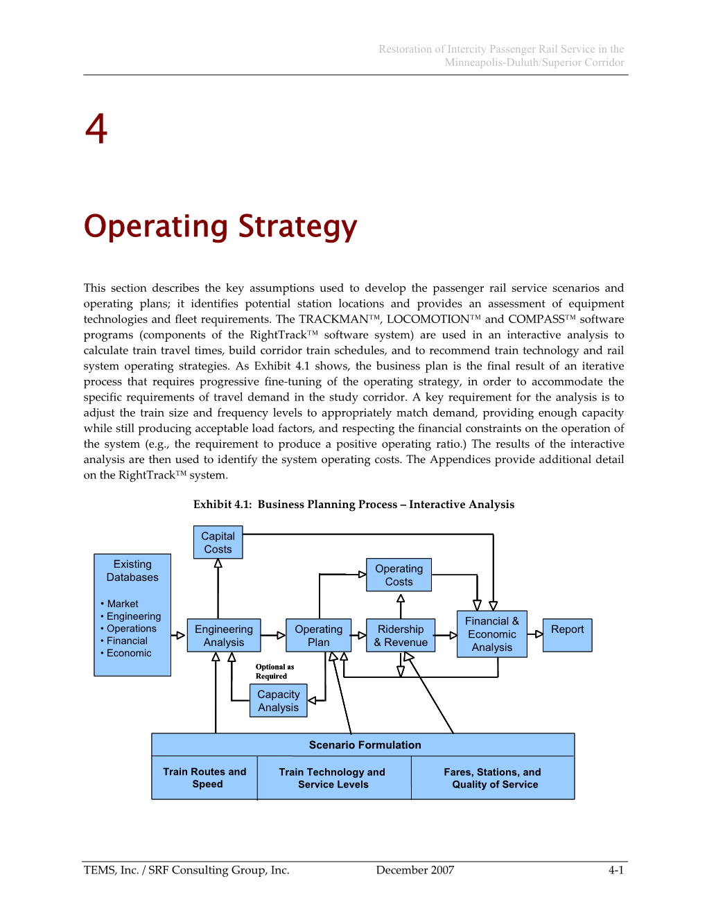 Operating Strategy