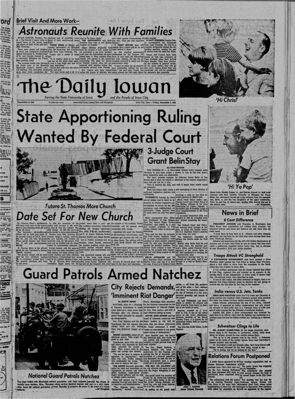 Daily Iowan (Iowa City, Iowa), 1965-09-03