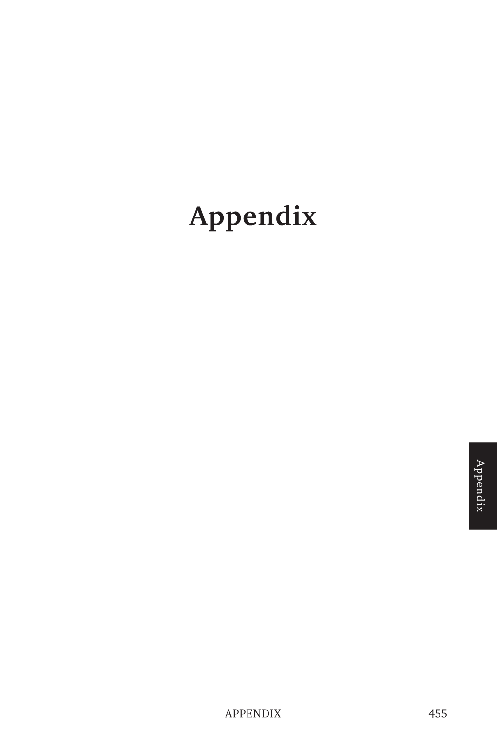 Appendix Appendix