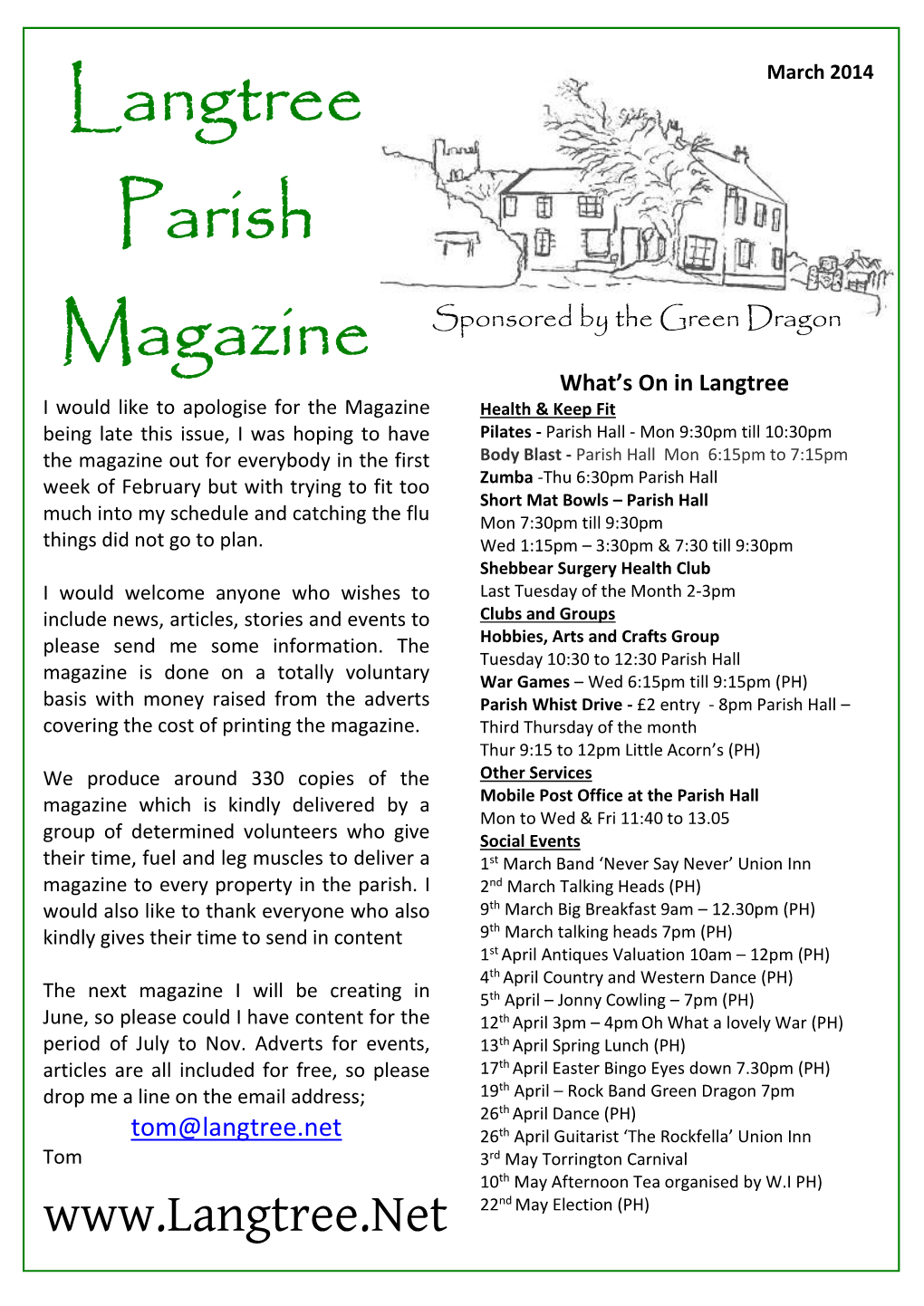 Langtree Parish Magazine