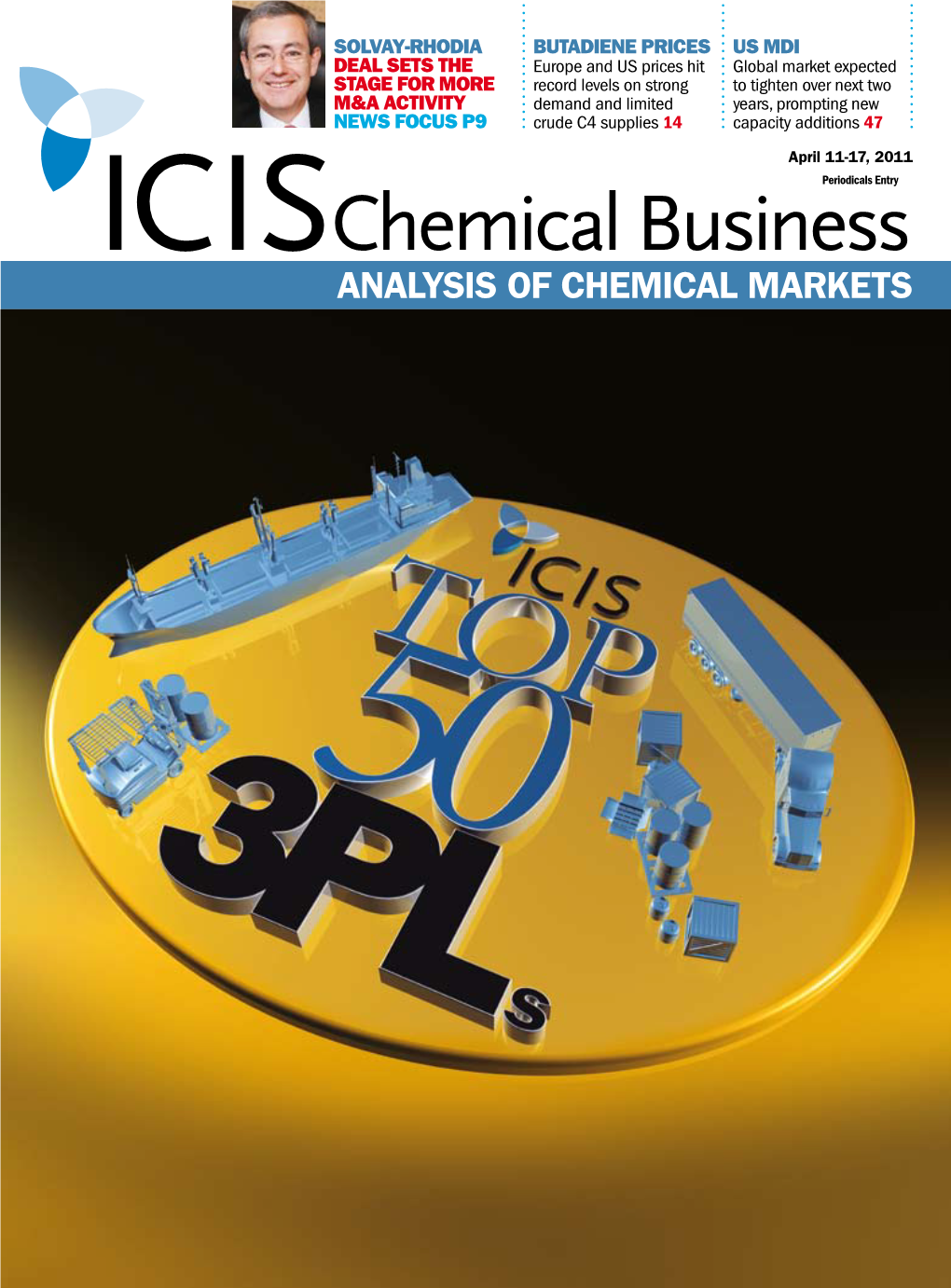 Chemical Business ANALYSIS of CHEMICAL MARKETS TOP 50 TOP 50 Chemical 3Pls Chemical 3Pls