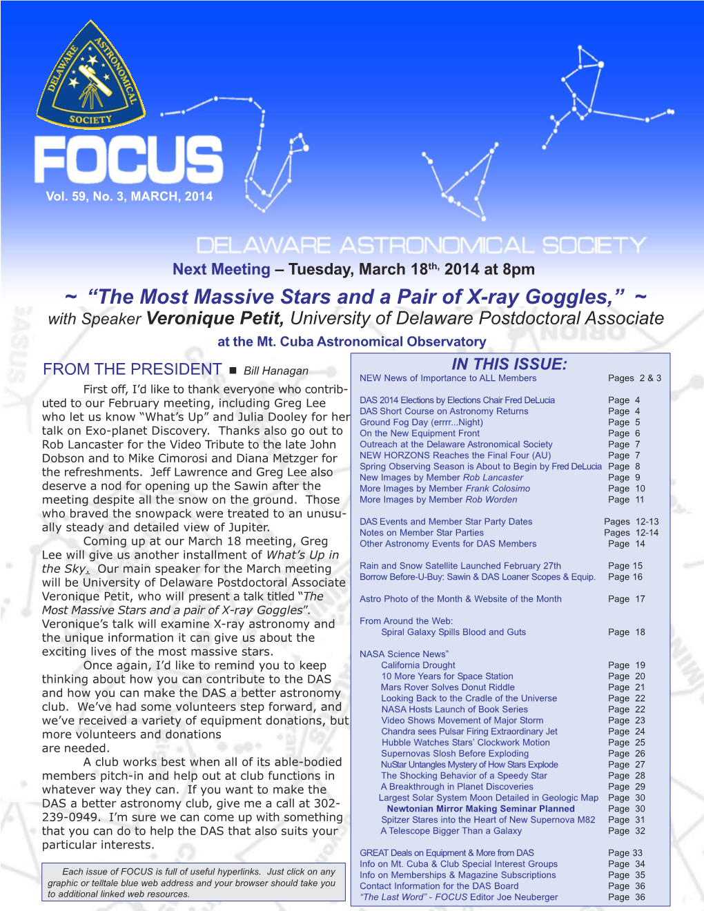 DAS FOCUS Newsletter Mar 2014