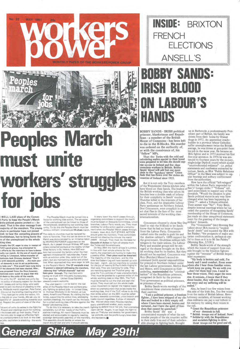 Bobby Sands: Irish Blood on Labour's Hands