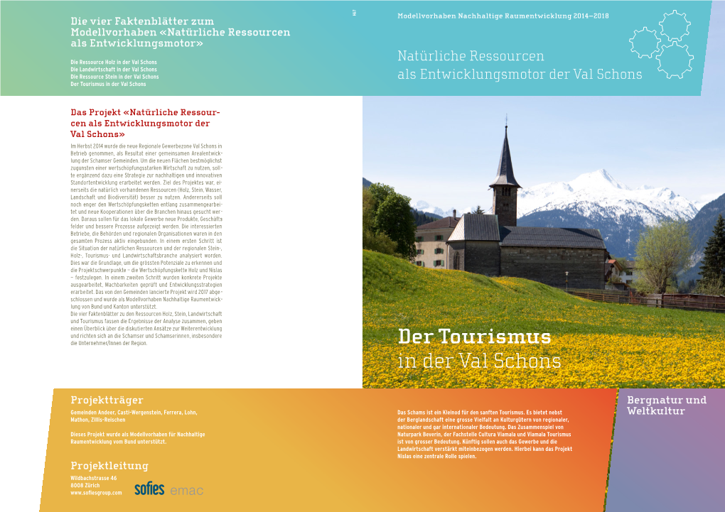Factsheet Der Tourismus in Der Val Schons