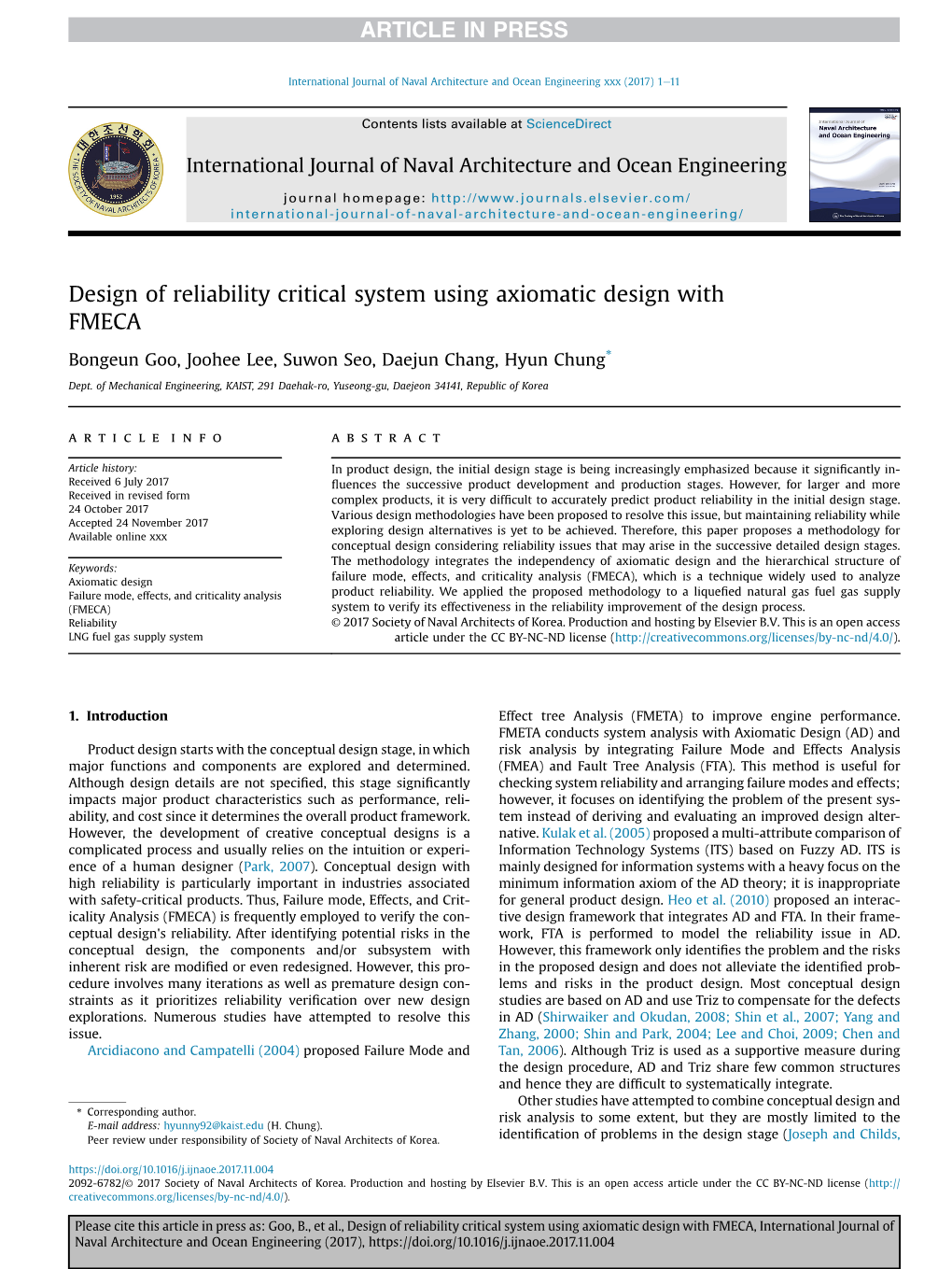 Design of Reliability Critical System Using Axiomatic Design with FMECA