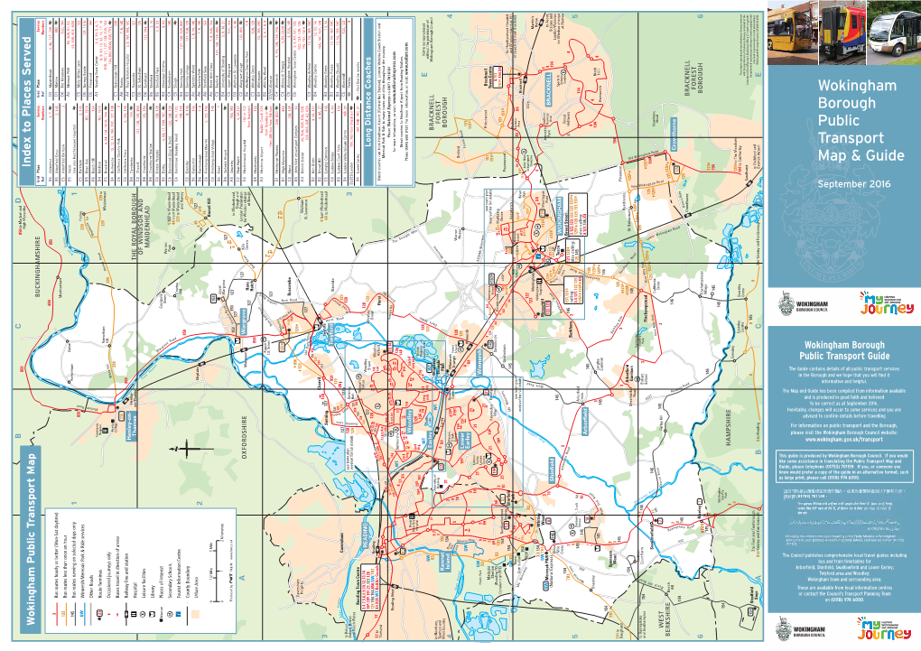 Wokingham Borough Public Transport Map & Guide