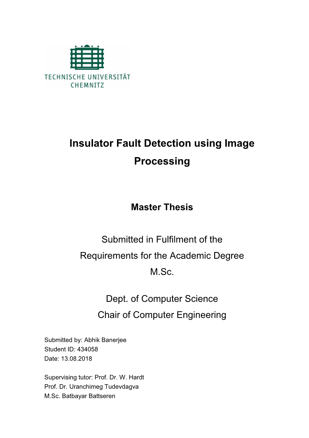 Insulator Fault Detection Using Image Processing