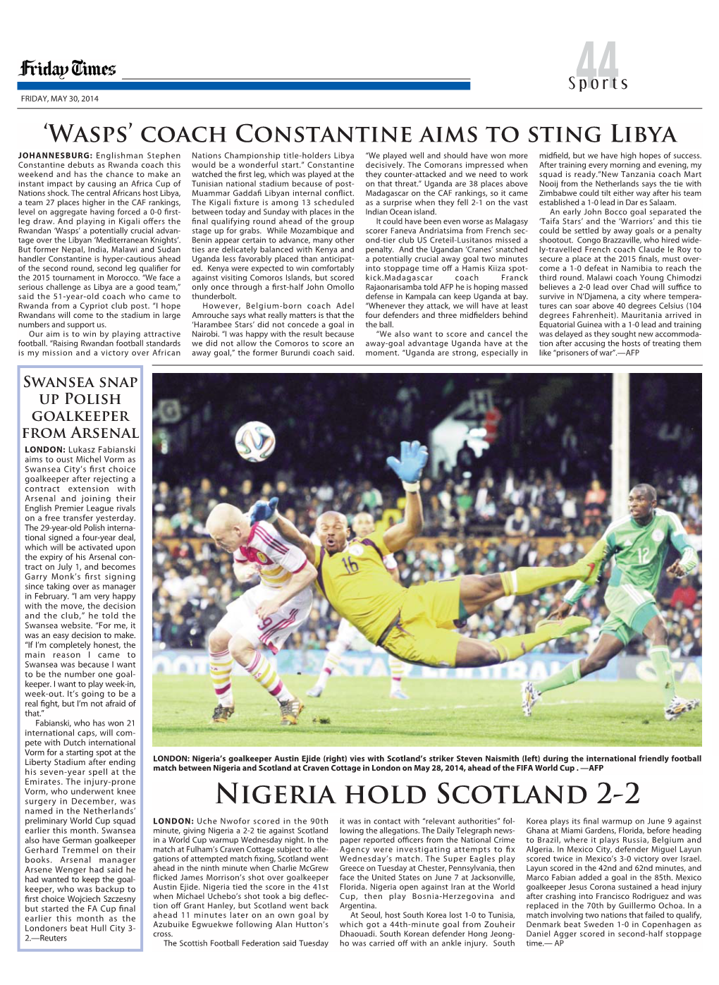 Nigeria Hold Scotland