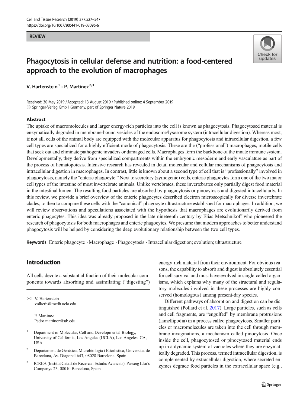 Phagocytosis in Cellular Defense and Nutrition: a Food-Centered Approach to the Evolution of Macrophages