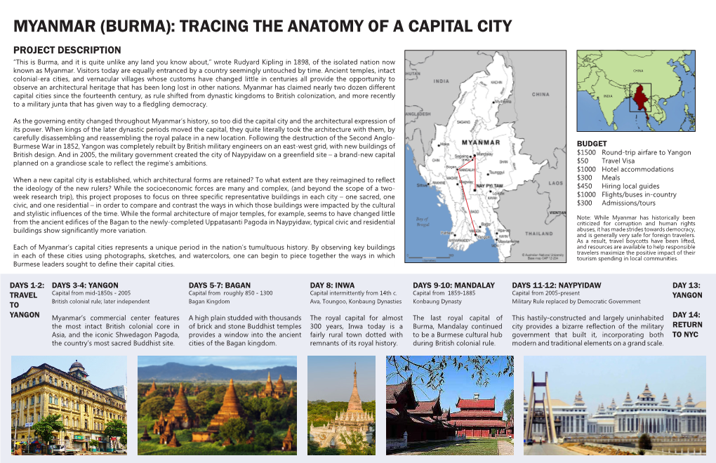 Myanmar (Burma): Tracing the Anatomy of a Capital City