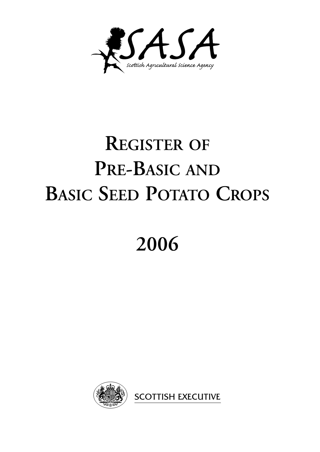 Seed Potato Register 2006