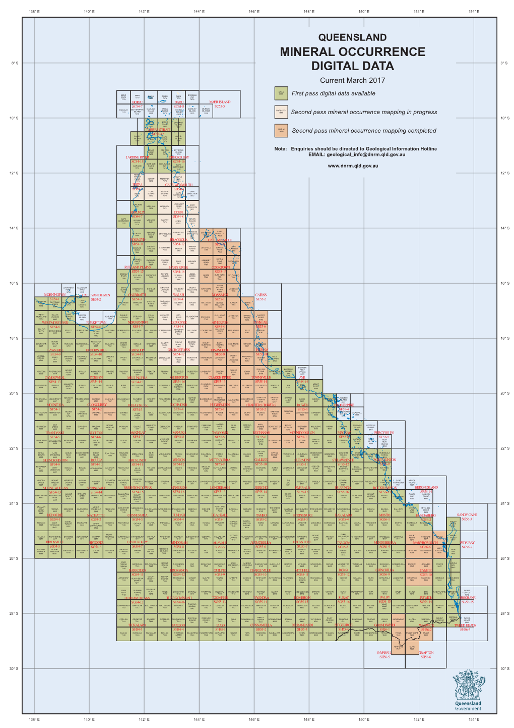 Queensland Mineral Occurrence Digital Data