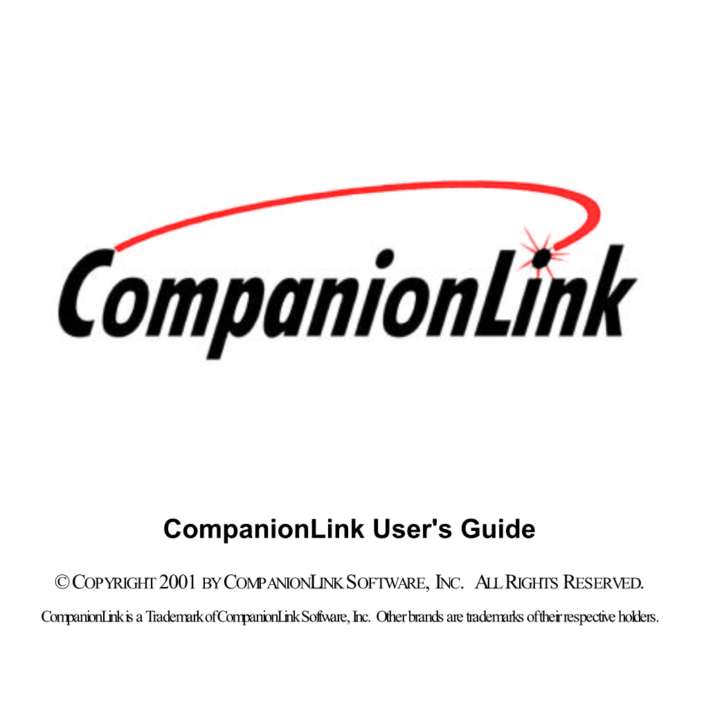 Companionlink User's Guide