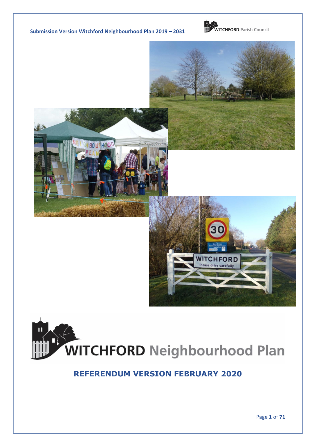 Witchford Neighbourhood Plan 2019 – 2031