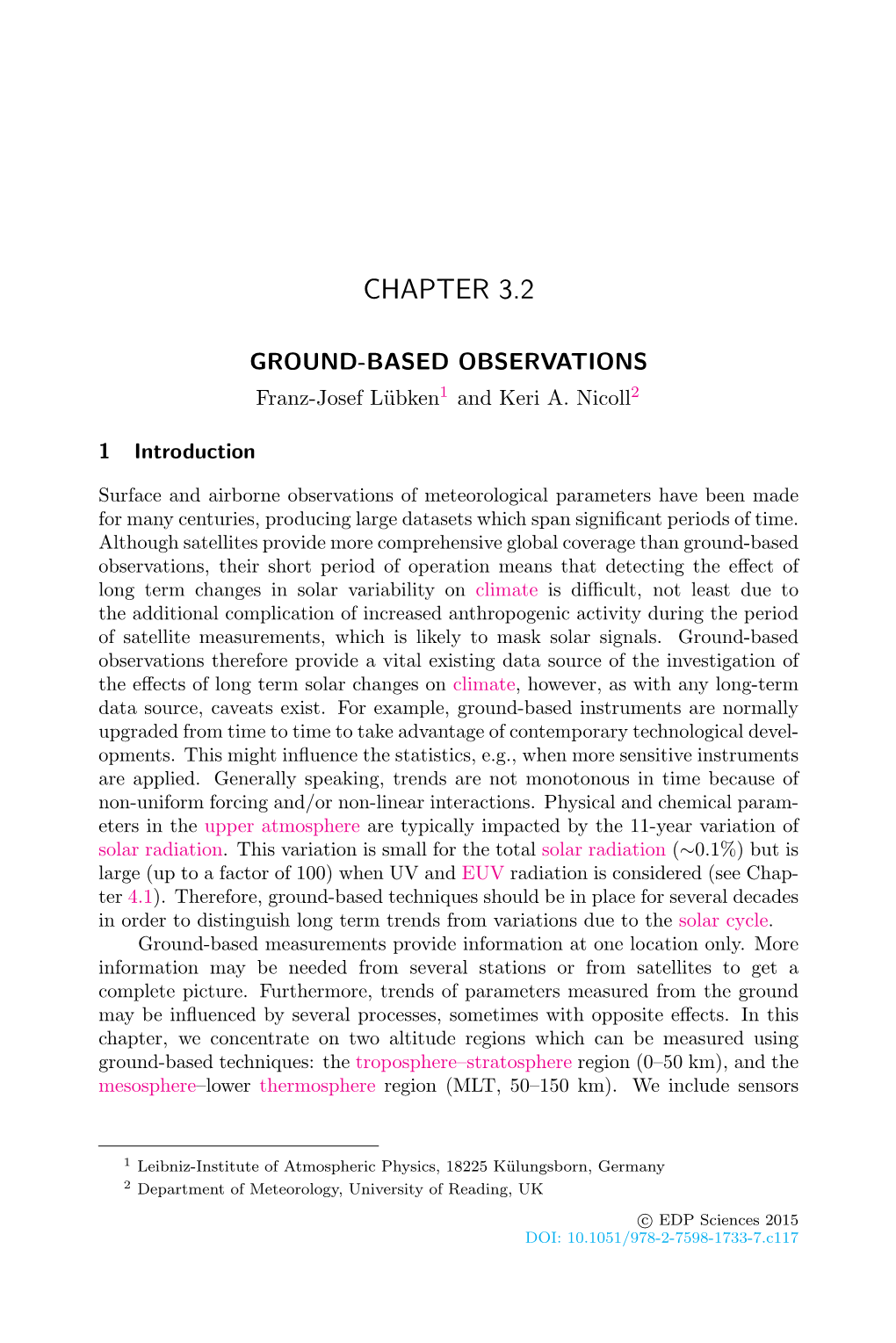 3.2 Ground-Based Observations