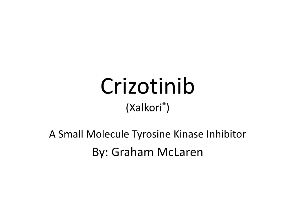 Crizotinib (Xalkori)